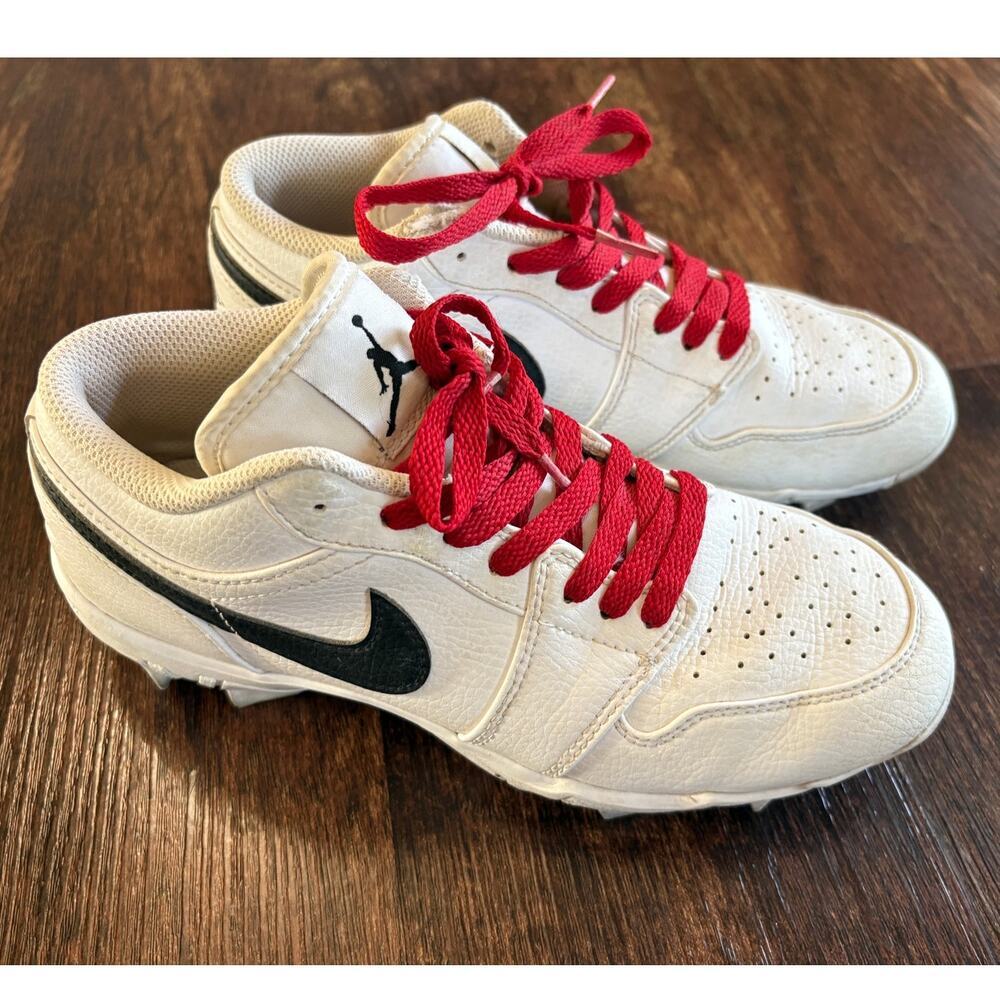 Air Jordan All-Sport Cleats White Black Youth Size 5.5Y